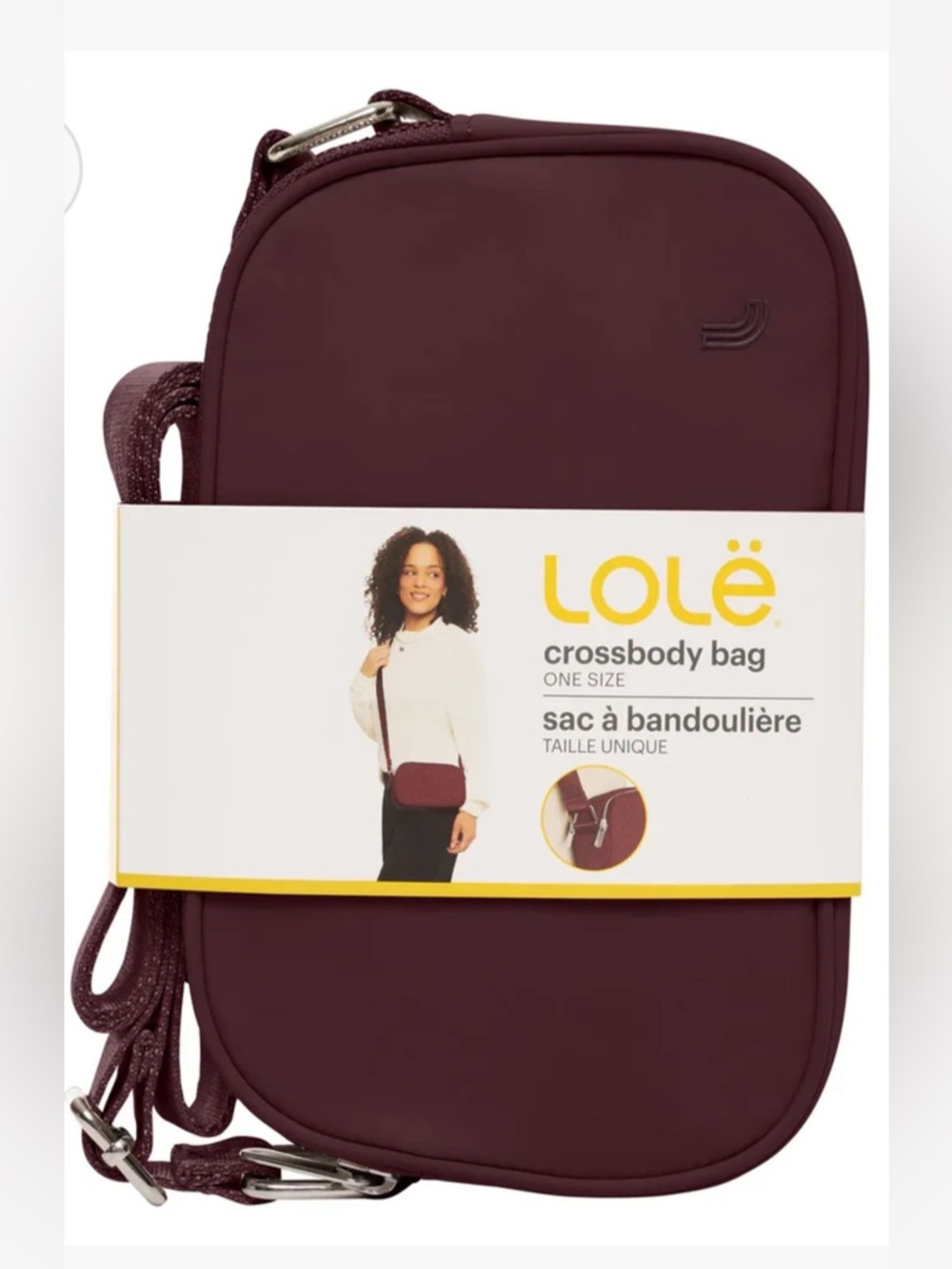 LOLË Burgundy bag